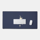 Silhouette de baseball moderne Monogramme bleu fon (Clavier et souris)