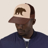 Silhouette de brun d'ours gris de casquette d'ours (En situation)
