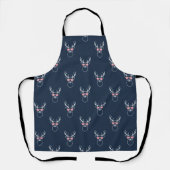 Silhouette de Buck sur tablier bleu (Recto)