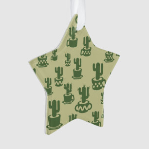 Silhouette de cactus succulent en tasses et pots