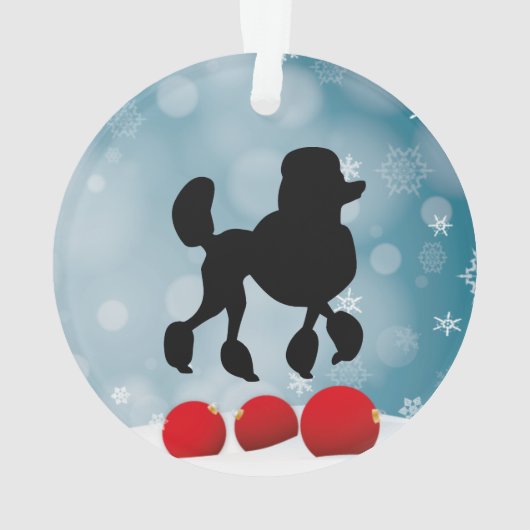 Silhouette de caniche (dos)