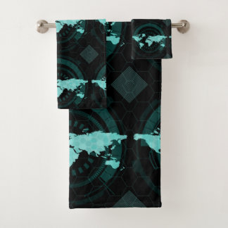 Silhouette de carte du monde