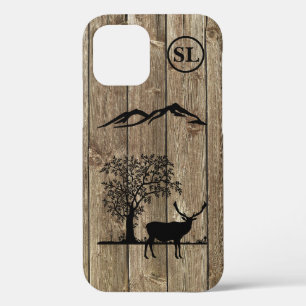 Silhouette de cerf personnalisé iPhone 12 Coque Ap