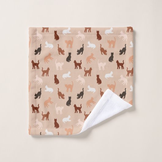 Silhouette de chat (Gant de toilette)