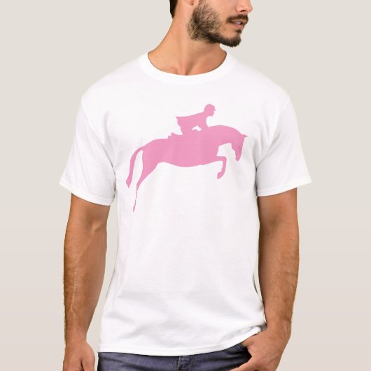 Silhouette de cheval de pullover (rose) (Devant)
