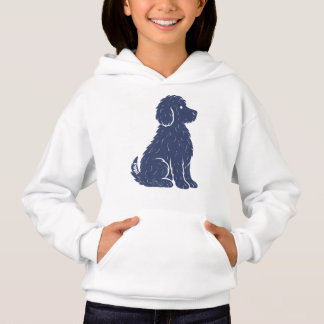 Silhouette de chien bleu Art minimal
