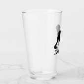 Silhouette de chien Lowchen Verre de boisson perso (Droite)
