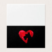 Silhouette de cœur de Schnauzer Saint-Valentin Amo (Outside Unfolded)