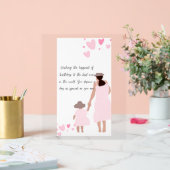 Silhouette de cœur rose de mère et fille (Mariage)