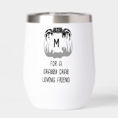 Silhouette de crabe fantôme Casant un monogramme d (Arrière)