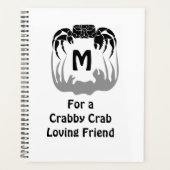 Silhouette de crabe fantôme Casant un monogramme d (Devant)