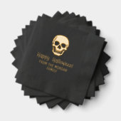 Silhouette de crâne gothique Joyeux Halloween Nom (Insitu (empilé))
