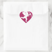 Silhouette de Cupid - Sticker (Sac)