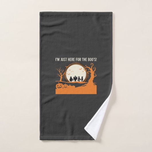 Silhouette de fantôme de Halloween Boo (Serviette à main)