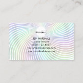 silhouette de guitare sur carte de visite tourbill (Dos)