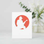 silhouette de guitariste de carte postale (Debout devant)