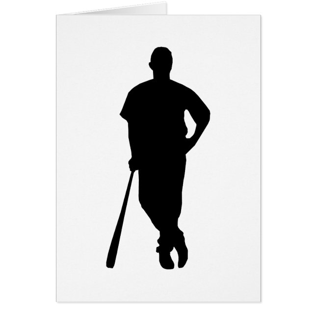 Silhouette de joueur de baseball (Devant)