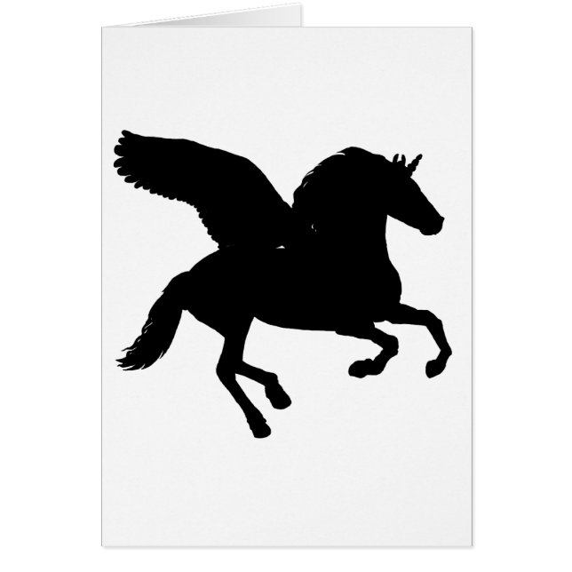 Silhouette de la licorne ailée (Devant)