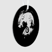 Silhouette de la lune d'Halloween de Chinchilla (devant)