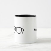 Silhouette de la main tenant des lunettes Mug (Centre)