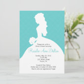 Silhouette de la mariée - Invitation à la Fête de  (Debout devant)
