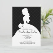 Silhouette de la mariée - Invitation de la Fête de (Debout devant)