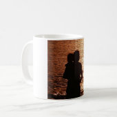 Silhouette de la Mug du Père et de l'Enfant (Devant gauche)
