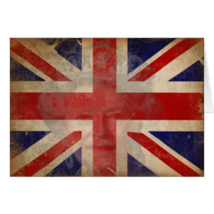 Silhouette de la Reine Elizabeth II sur le drapeau