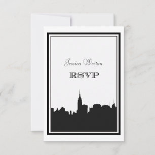 Silhouette de la skyline de NYC #2 DIY RSVP