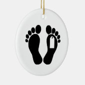 Silhouette de la taxe de morgue avec ornement de l (Droite)