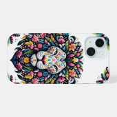 Silhouette de Lion Floral (Verso Horizontal)
