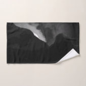 Silhouette de lune de chats noirs (Serviette à main)