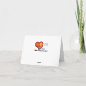 Silhouette de lunettes Optométriste Carte de Noël (Dos)