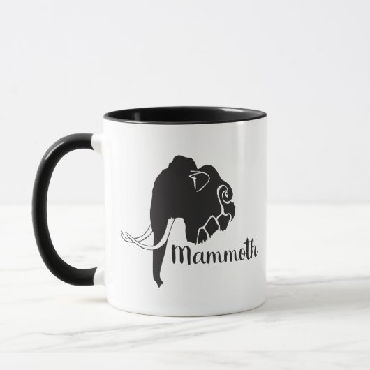 Silhouette de mammouth de tasse (Gauche)