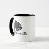 Silhouette de mammouth de tasse (Devant gauche)