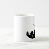 Silhouette de mosquée d'Eid Mubarak - tasse (Centre)
