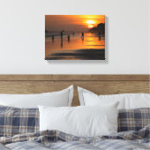 Silhouette de personnes de plage Impression sur to (Insitu(Chambre))