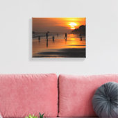 Silhouette de personnes de plage Impression sur to (Insitu(Salon))
