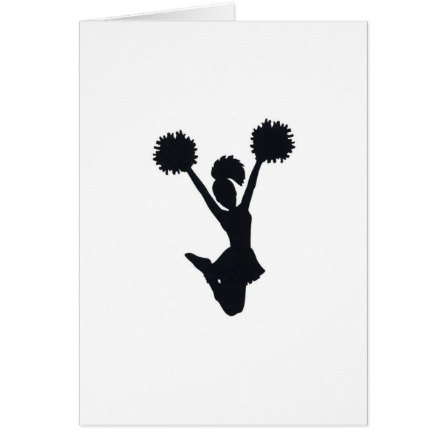 Silhouette de pom-pom girl (Devant)