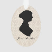 Silhouette de profil de Jane Austen (dos)