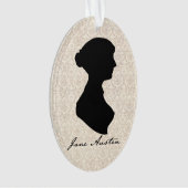 Silhouette de profil de Jane Austen (devant)