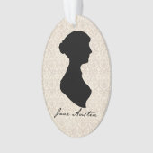 Silhouette de profil de Jane Austen (devant)