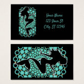 Silhouette de sirène dans les bulles Thunder_Cove (Devant & derrière)