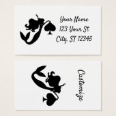 Silhouette de sirène noire Thunder_Cove (Devant & derrière)