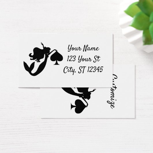 Silhouette de sirène noire Thunder_Cove (Bureau)