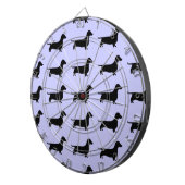 Silhouette de teckel toute Cible de flechettes de (Devant droit)