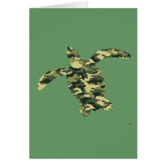 Silhouette de tortue de mer de camouflage