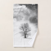 Silhouette des arbres d'hiver #2 (Serviette à main)
