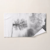 Silhouette des arbres d'hiver #2 (Serviette à main)