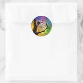 Silhouette des Chouettes dans un Stickers Arbre (Sac)